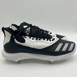 Men's Adidas Baseball Cleats Icon V Bounce Black White Size 12.5